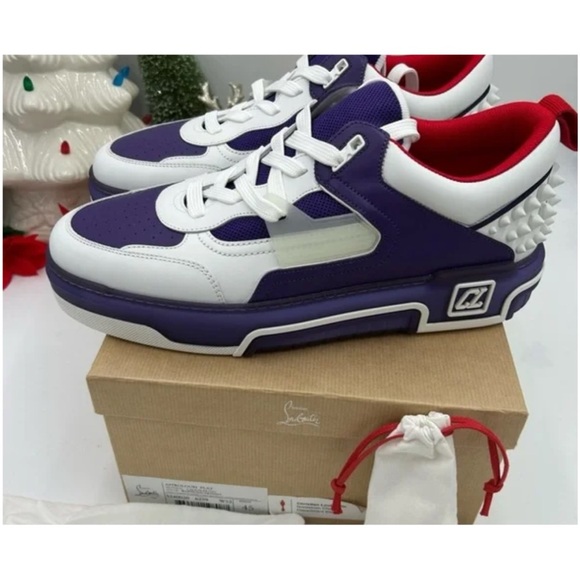 Christian Louboutin Mens Astroloubi, leather trimmed sneakers size 42 - Picture 7 of 7